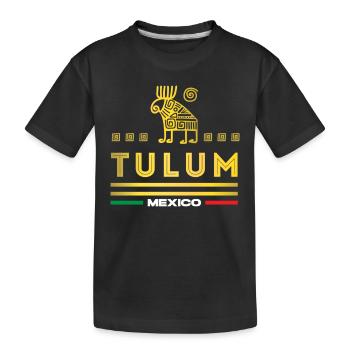 mexiko reisen, mexiko reisen Reisen, Urlaub, - Kinder Premium Bio T-Shirt - Schwarz - Vorne