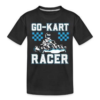 Go-Kart Racer Gokart - T-shirt bio Premium Enfant - noir - Devant