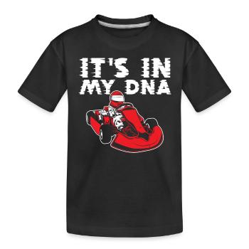 GoKart est dans mon ADN - T-shirt bio Premium Enfant - noir - Devant