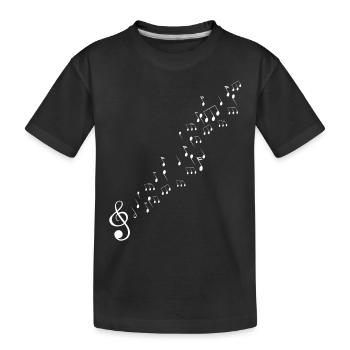 Musique Symbole - T-shirt bio Premium Enfant - noir - Devant