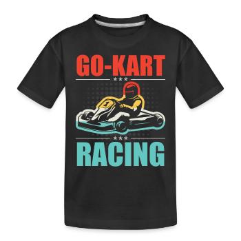 GoKart Racing Vintage - T-shirt bio Premium Enfant - noir - Devant