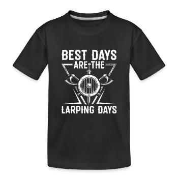 LARP | Larping Médiéval Chevalier Hobby Cadeau - T-shirt bio Premium Enfant - noir - Devant