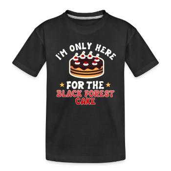 Tarte aux cerises de la Forêt Noire - T-shirt bio Premium Enfant - noir - Devant