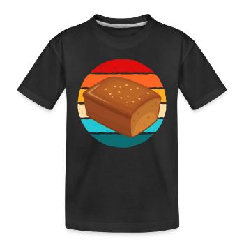 Bananen Brot - Kinder Premium Bio T-Shirt - Schwarz - Vorne