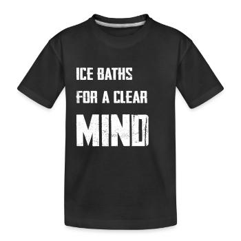 Bains de glace pour un clair - T-shirt bio Premium Enfant - noir - Devant