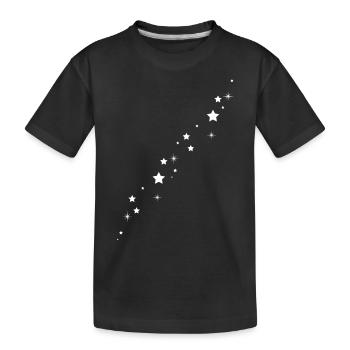 Star Shooting Stars - Kids' Premium Organic T-Shirt - black - Front