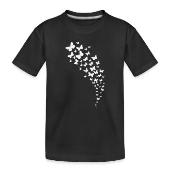beau essaim papillon - T-shirt bio Premium Enfant - noir - Devant