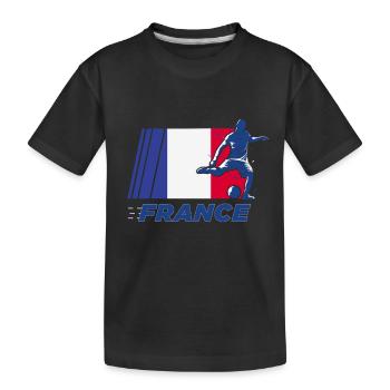 Football, Football Footballers, Football players, - Kids' Premium Organic T-Shirt - black - Front