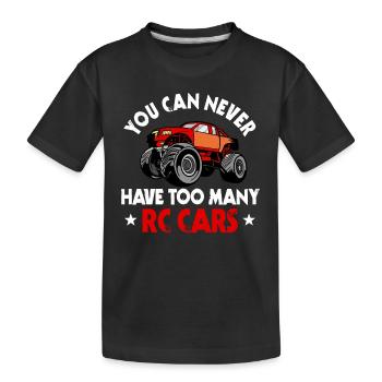 RC Amoureux de voiture Cadeau - T-shirt bio Premium Enfant - noir - Devant