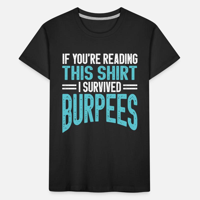 Burpees Gym exercice exercice haltérophile exercice T-shirt bio Premium Enfant