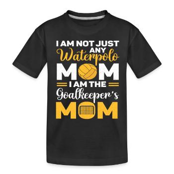 Water polo swimming water sports water polo coach - Kids' Premium Organic T-Shirt - black - Front