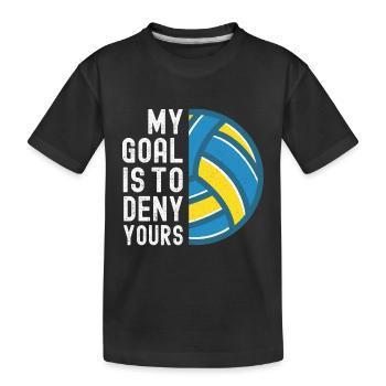 Water polo swimming water sports water polo coach - Kids' Premium Organic T-Shirt - black - Front