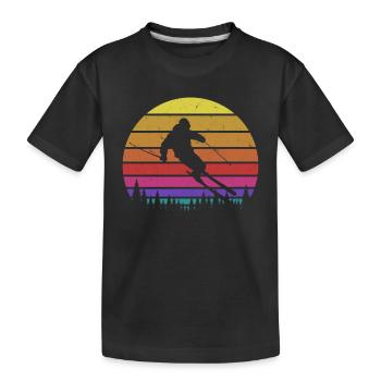 Ski - T-shirt bio Premium Enfant - noir - Devant
