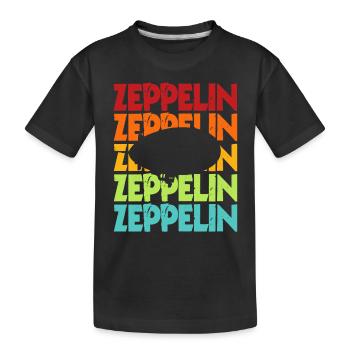 Zeppelin - Kinder Premium Bio T-Shirt - Schwarz - Vorne