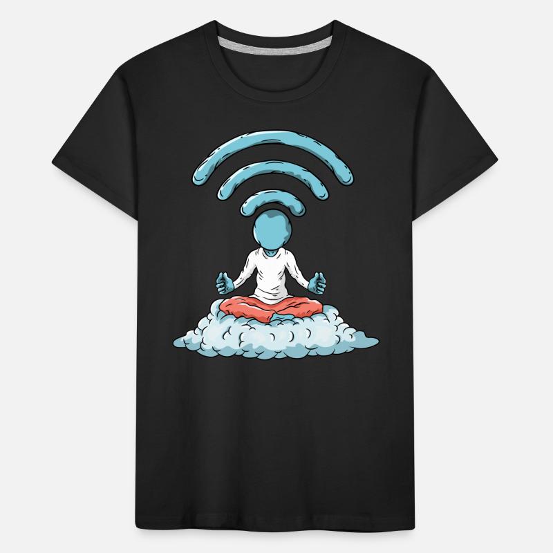 Nerd WiFi Computer Kinder Premium Bio T-Shirt