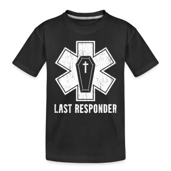 Letze Antwort Leichen Bestatter - Kinder Premium Bio T-Shirt - Schwarz - Vorne