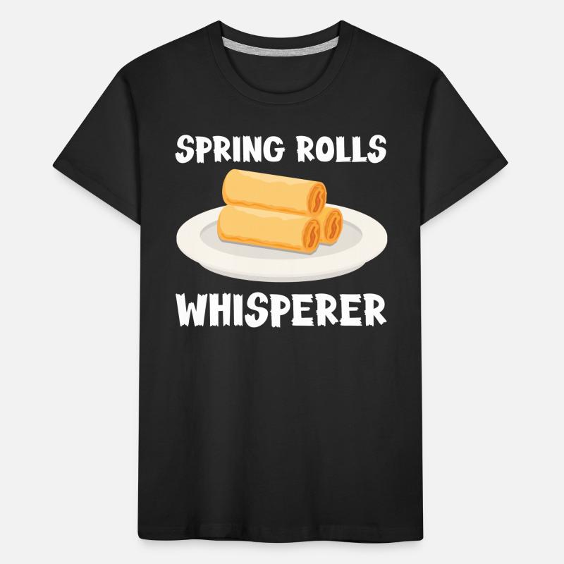 Spring Rolls Whisperer Kids' Premium Organic T-Shirt