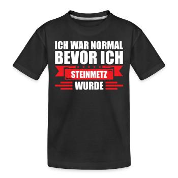 Steinmetz | Geschenkidee für den Beruf Steinmetz - Kinder Premium Bio T-Shirt - Schwarz - Vorne