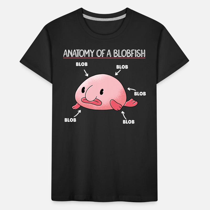 Blobfish Explication Anatomie d’un Blobfish T-shirt bio Premium Enfant