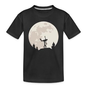 Unicycle Moon Cadeau - T-shirt bio Premium Enfant - noir - Devant