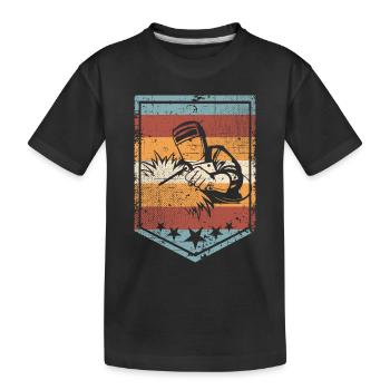 Schweissen - Kinder Premium Bio T-Shirt - Schwarz - Vorne