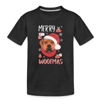 Rhodesian Ridgeback Noël - T-shirt bio Premium Enfant - noir - Devant