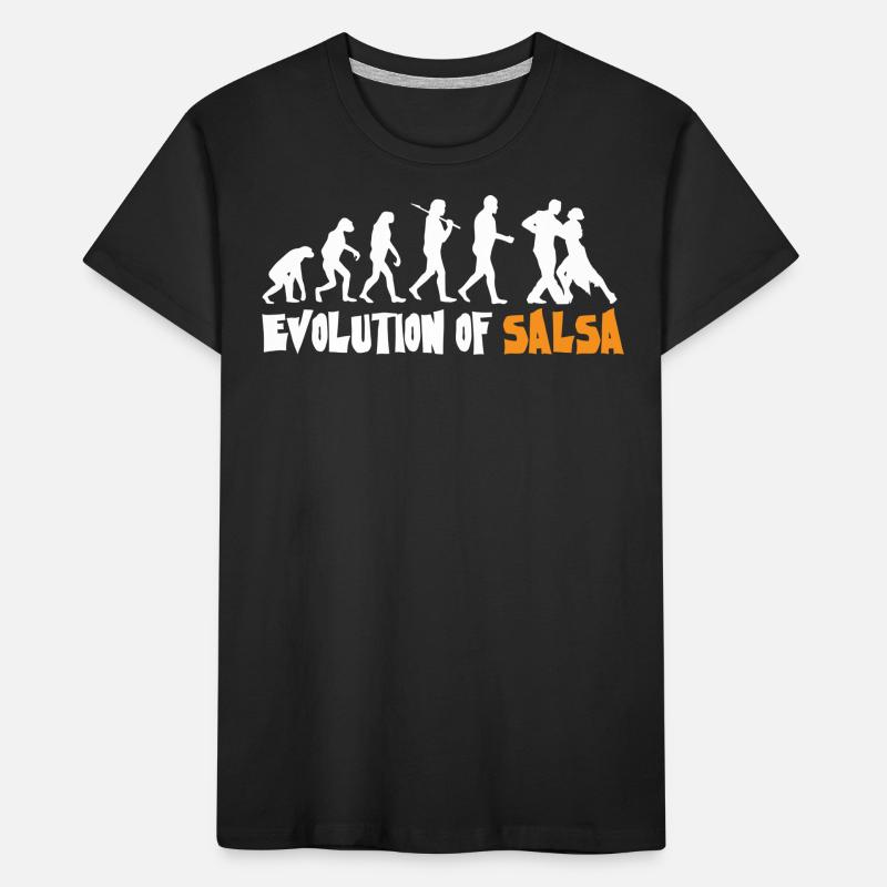 Evolution Salsa, Danseuse de Salsa T-shirt bio Premium Enfant
