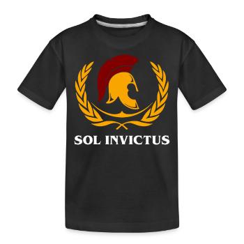 Sol Invictus, Ancient Roman Mythology - Kids' Premium Organic T-Shirt - black - Front