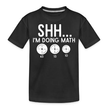 Training, training, fitness, gym - Kids' Premium Organic T-Shirt - black - Front