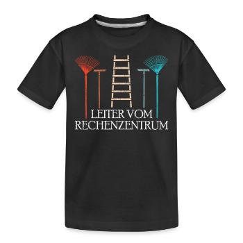 Gärtner | Leiter vom Rechenzentrum - Kinder Premium Bio T-Shirt - Schwarz - Vorne