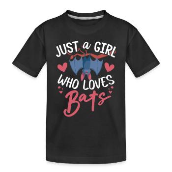 Chauves-souris, Chauve-souris - T-shirt bio Premium Enfant - noir - Devant