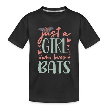 Chauves-souris, Chauve-souris - T-shirt bio Premium Enfant - noir - Devant