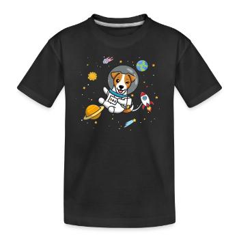 Jack Russell - Kinder Premium Bio T-Shirt - Schwarz - Vorne