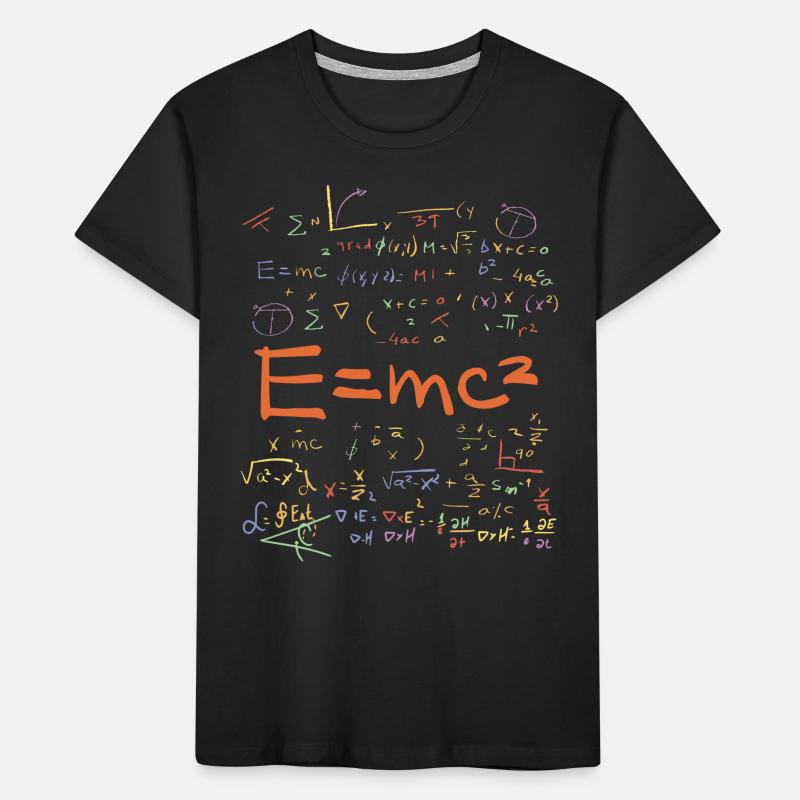 Formules de physique et de mathématiques EMC2 T-shirt bio Premium Enfant