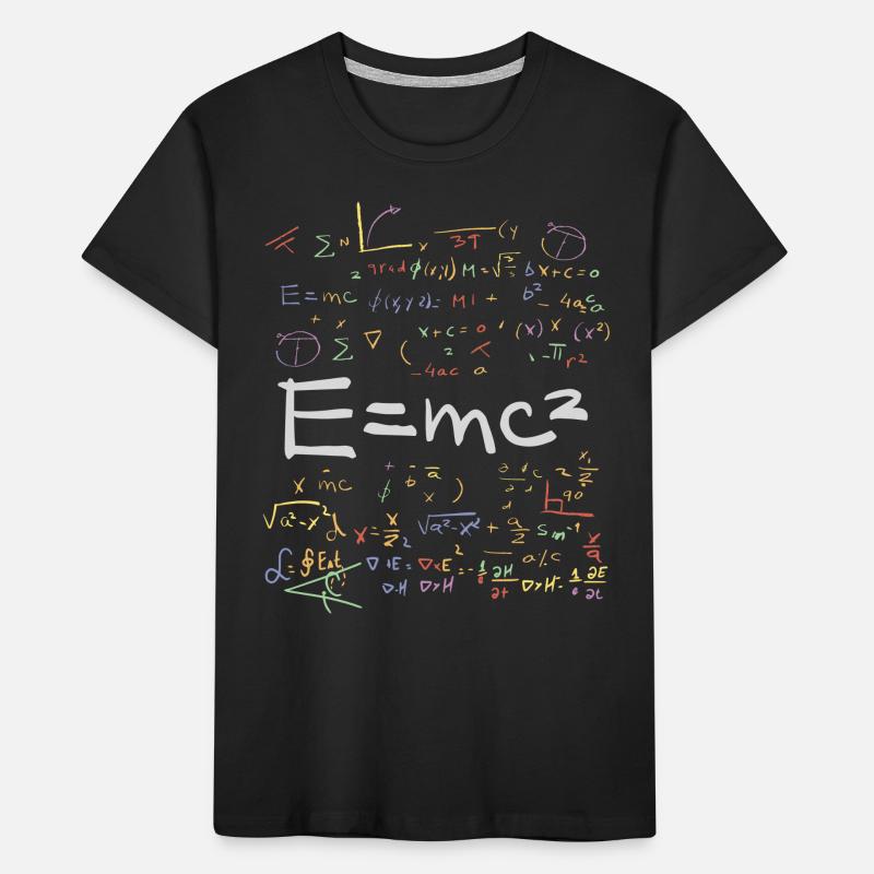 Physics and Math Formulas EMC2 Kids' Premium Organic T-Shirt