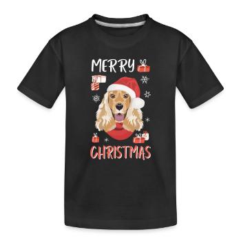 Deutsch Cocker Épagneul Noël - T-shirt bio Premium Enfant - noir - Devant