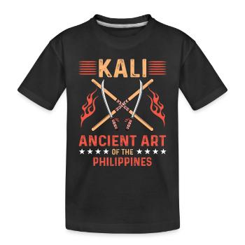 Kali Cadeau Eskrima - T-shirt bio Premium Enfant - noir - Devant