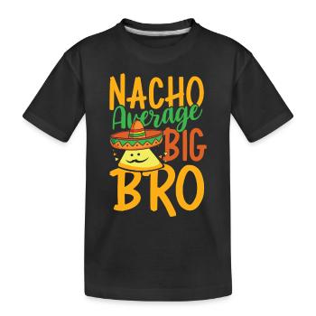 Nacho Durchschnitt Big Bro - Kinder Premium Bio T-Shirt - Schwarz - Vorne