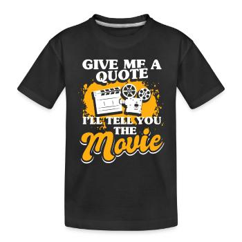Cinéma Film Citation Film Flap - T-shirt bio Premium Enfant - noir - Devant