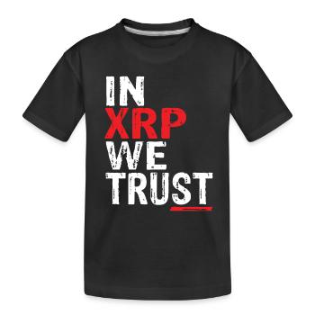 In Xrp We Trust - Kinder Premium Bio T-Shirt - Schwarz - Vorne