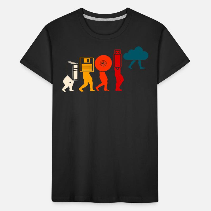 Cloud Programmer Evolution. Kids' Premium Organic T-Shirt