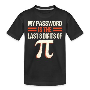 PI Math , Mathématiques, 3.145 - T-shirt bio Premium Enfant - noir - Devant