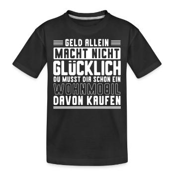 Wohnmobil, Camper, - Kinder Premium Bio T-Shirt - Schwarz - Vorne