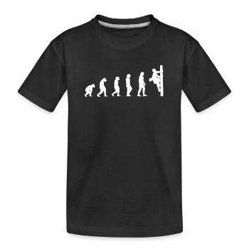 Power Electrician Evolution Gift Electrician - Kids' Premium Organic T-Shirt - black - Front