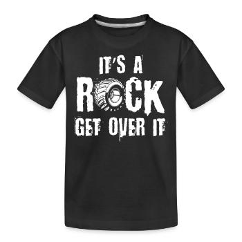 4 of 4 off-road truck, climb above - Kids' Premium Organic T-Shirt - black - Front