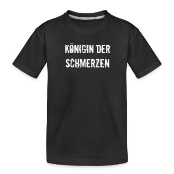 Rehasport - Königin der Schmerzen - Kinder Premium Bio T-Shirt - Schwarz - Vorne