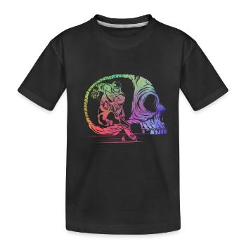 Hockey sur glace Hockey sur glace Skull Hockey sur glace - T-shirt bio Premium Enfant - noir - Devant