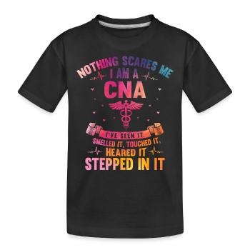 Infirmière de l’AIIC, rien ne me fait peur - T-shirt bio Premium Enfant - noir - Devant