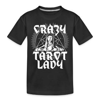 Tarot fou Dame Satanisme Sorcellerie - T-shirt bio Premium Enfant - noir - Devant