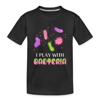 Biologie Spruch - Kinder Premium Bio T-Shirt - Schwarz - Vorne